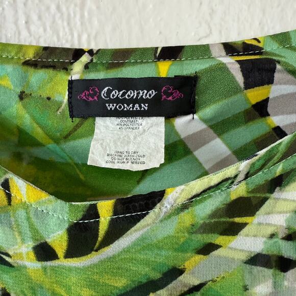 Cocomo Woman Tropical Floral Top size 1X - Picture 5 of 9